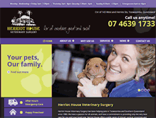 Tablet Screenshot of herriothousevets.com.au